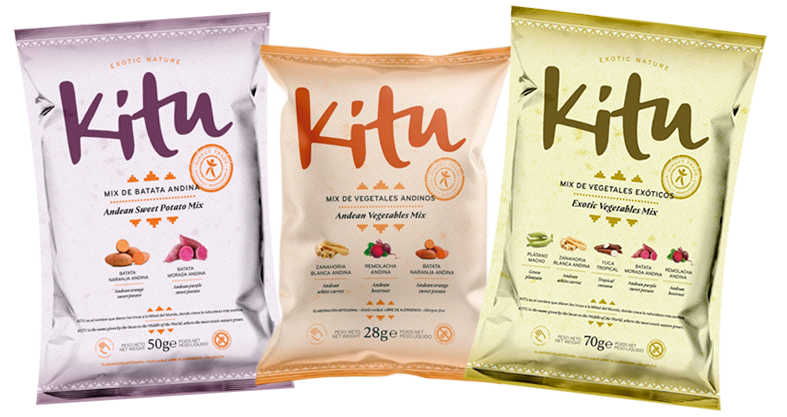Chips saludables, Kitu Snack para hoteles, restaurantes, cafeterías y bares